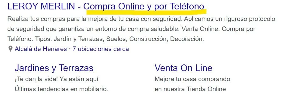 Leroy merlin busqueda
